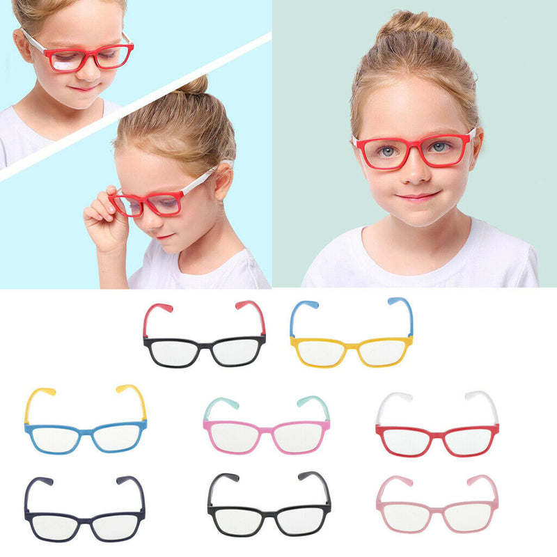 2PCS Kids Blue-blocking Eyeglasses Children Glasses