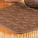 30Cavity Silicone Pastry Cake Macaron Macaroon Oven Baking Tools Mat Sheet Q3G8