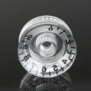 4Pcs Transparent Acrylic Speed Knob Volume Tone Control for Electric Guitar