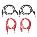 4pcs 4mm Stackable Banana Plug Wire Soft Silicone