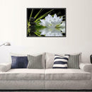 40x30cm White Lotus DIY 5D Diamond Painting Cross Stitch Needlework Craft