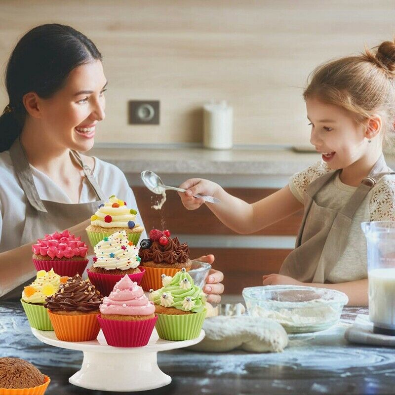 Silicone Muffin Cups,Food Grade Cupcake Baking Mold,36-Pack Cake Cup Sets,R X5R6