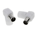 10pcs Right Angle 90 Degree RF Coaxial Coax TV Aerial Male Connector Plug