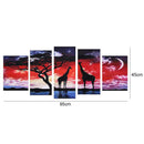 Giraffe 5D DIY Full Drill Diamond Painting 5-pictures Combination Kits Gift