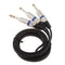 Insert Cable 6.35mm TRS 1/4Inch to 2 x 6.35 TS 1/4 Inch Patch Splitter Audio