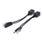 Power Over Ethernet PoE Adapter Injector + Splitter Kit PoE Cable Black