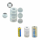 10 PCS Transparent AA to C, Battery Case Adapter Converter Adaptor