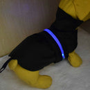 Pet Dog Waterproof Clothes with LED Luminous Strip Reflective Coat Black S