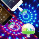 2X USB Mini LED RGB Disco Stage Light Party Club KTV Xmas Magic Phone Ball Lamp