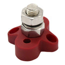 Bus Bar M10 Positive Power Distribution Stud Terminal Block (Red)