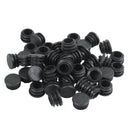 Plastic Round Cap Chair Table Legs Ribbed Tube Insert 22mm Dia 50 Pcs A1J2
