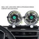 Mini 6 Inch Car Fan Double Head Shaking Small Electric Auto Fan Universal S