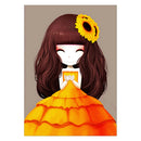 Diamond Painting Kits Cartoon Girl Full Round Drill Picture Handicrafts Art