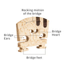 Maple Bridge Bridge Violin Bridge Accessory for 4/4 Violin / Violin, Premium
