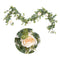 Artificial 1.8M Eucalyptus Garland with Champagne Roses Greenery Garland Eu W6W6