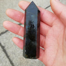 3pcs Natural Labradorite Quartz Spectrolite Crystal Obelisk Point Healing Gift
