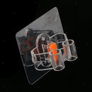 3pcs Clear Adhesive Broom Mop Holder Clip Anti-slip Cleaning Tool Holder