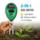 Soil PH Tester Water Moisture Light Test Meter Kit Flower Plant For Garden K3Z8