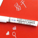 White Highlighter Marker Pens Thin Waterproof Car Tyre Pen Permanent Painti Q2J3