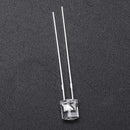50 Pcs 5mm Flat Head 2 Pin Blue LED Light Emitting Diodes