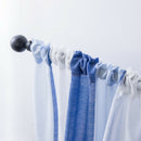 Window Sheer Curtains Rod Pocket Faux Linen Voile Curtains ~Color_5