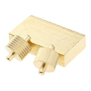 Leather Craft Making Tool Oil Painting Box + 2pcs Brass Rollers DIY Hand Making