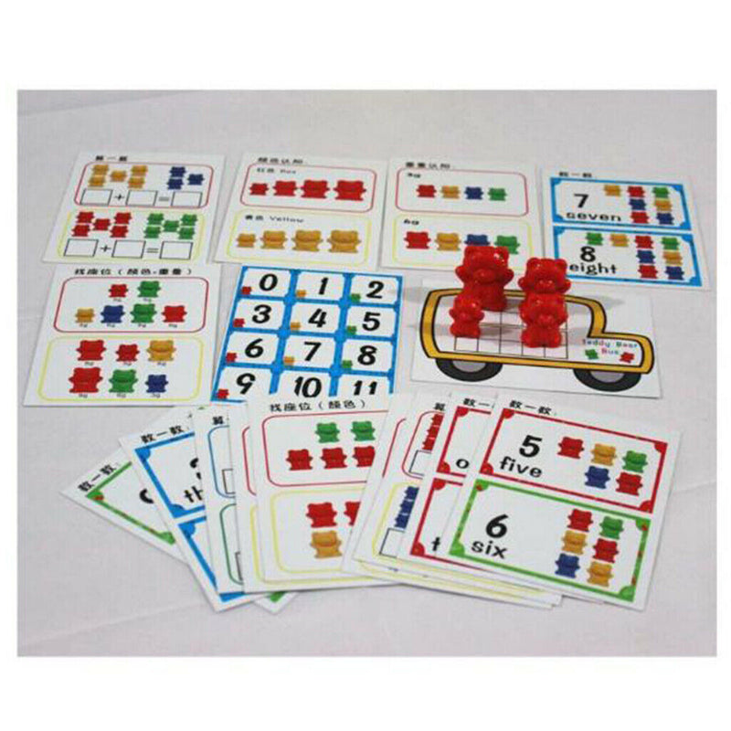 96Pcs Counting Sorting Bears Learning Toys, Sorting Math Learning Bears Counters