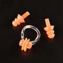 Waterproof Soft Silicone Swimming Set Nose Clip + Ear Plug Earplug Useful Tool-v