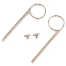 2pcs Durable Trumpet Slide Finger Ring Screws Kit Replacement Parts