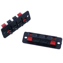 5pcs 4 Way Press Release Stereo Speaker Connector Terminals Strip Lock D3X7