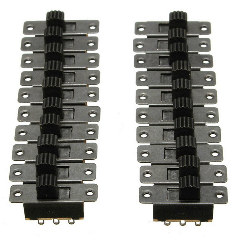 20pcs 5V 0.3 A Mini Size Black SPDT Slide for Small DIY-Power