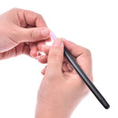 5pcs/lot nail art quartz scrubs stone cuticle remover stick pen polish black ME