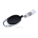 2X Black Retractable Pull Key Ring Chain Reel ID Lanyard Name Tag Card Hold hv2n