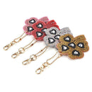 4pcs DIY Full Drill Special Shaped Diamond Painting Plant Shape Keychain