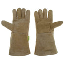 Welding Gloves Thick Heat Wear Resist Cow Split Leather Safety Work Gloves A