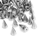100x 14mm Cone Spikes Screwback Studs Leather Craft DIY Goth Punk Spot Pra TYP