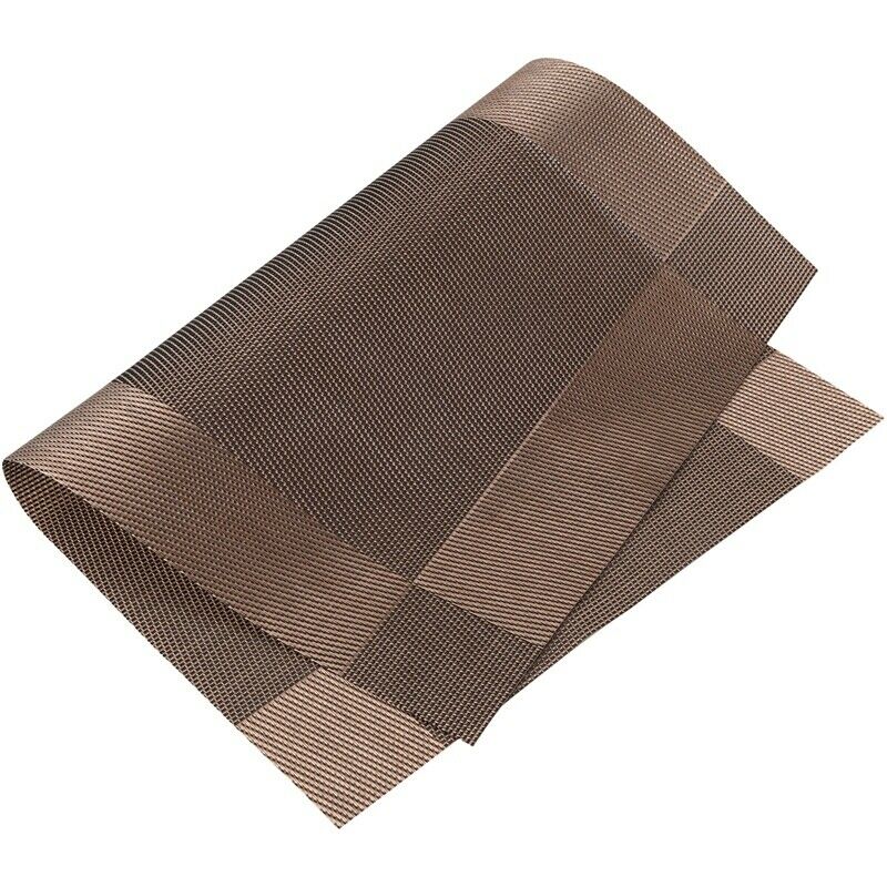 1 x Placemat Place Mat Table Mat Washable 45x30cm, Brown