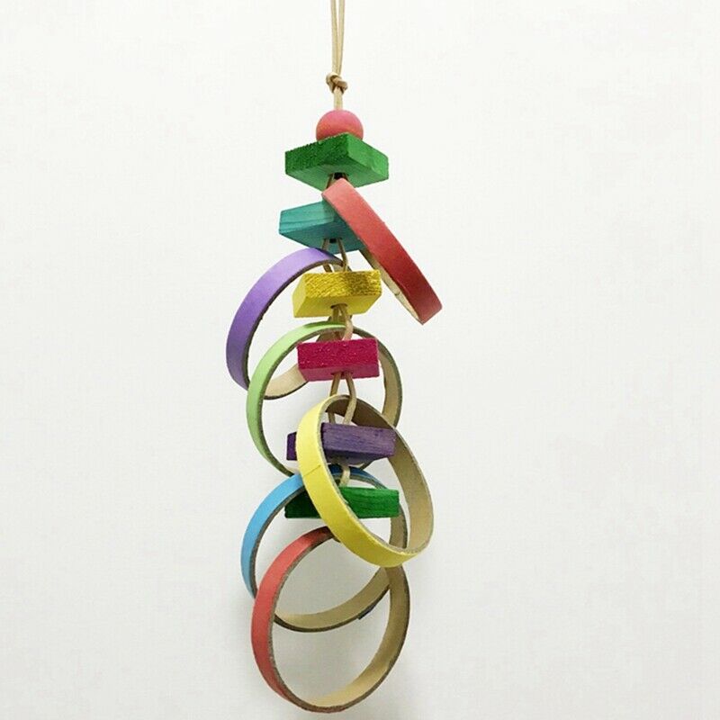 2 Packs Bird Swing Chewing Toys Parrot Hammock Bell Toys Suitable for Small