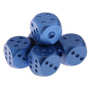 Alloy Poker Dice Metal Dice Party Drinking Game Dice Set Xmas Toys Dark Blue