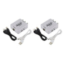 2Pc Rca Cvsb AV To RF Adapter 67.25Mhz 61.25Mhz Video Audio TV Signal