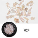 1 Box Natural Shell Piece Multicolor Fragments Nail Patch Nail Art (2)