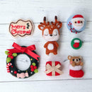 Poked Bag Christmas Elk Craft Set Felt Material Wool Package Box Needle 5671