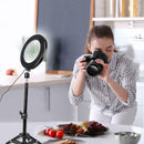 Professional Portable Travel Camera Ring Light Tripod Stand w/ 360 Ball Head
