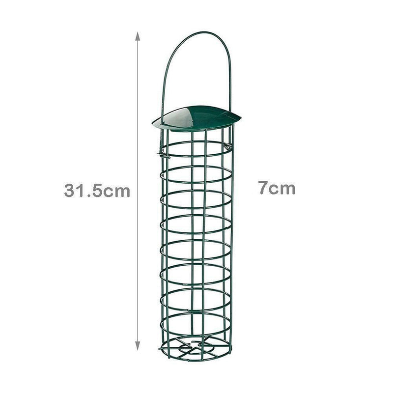 For Tit Small Wild Birds Dark Green Pet Feeder Bird Feeder Food Dispenser