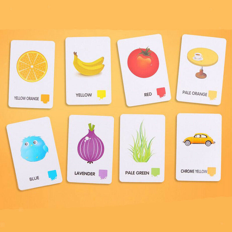 36 Pieces Preschool Educational Flash Cards for Kids Color