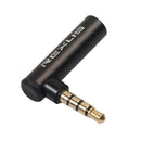 3.5mm Male To Female Audio Adapter Connector Right Angled Earphone Converters