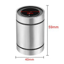 LM25UU 25mmx40mmx59mm Double Side Rubber Seal Linear Motion Ball Bearing Bu G4K1