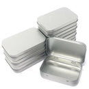 8-Pack Hinged Tin Box Containers With Solid Hinged Top,Use for First Aid Ki O5A9