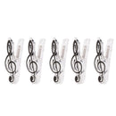 5x Practical Music Score Clip Music Clip Book Page Music Accessories Black