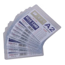 Pack of 50Pcs Plastic Pocket Wallet ID Card Pass Badge Holder Case Sleeves A2